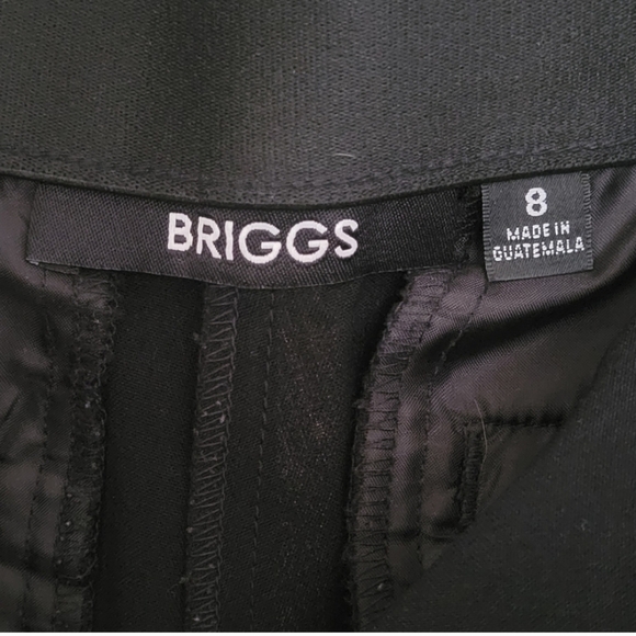 BRIGGS Classic Black Flare Pants Womans Size 8 - Picture 6 of 6